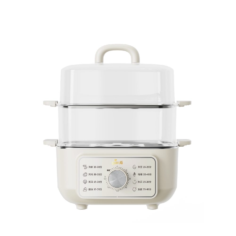 【義大利 Giaretti 珈樂堤】多功能電蒸籠 GT-HPS113(透明可視蓋) ▶80A003